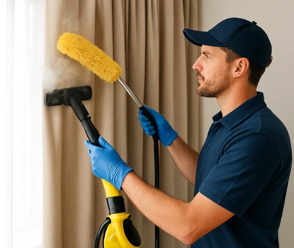 Trusted drapes cleaning technician Matty Curtain Cleaning gymea-bay-nsw QLD
