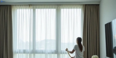 Delicate sheer drape cleaning gymea-bay-nsw Matty Curtain Cleaning